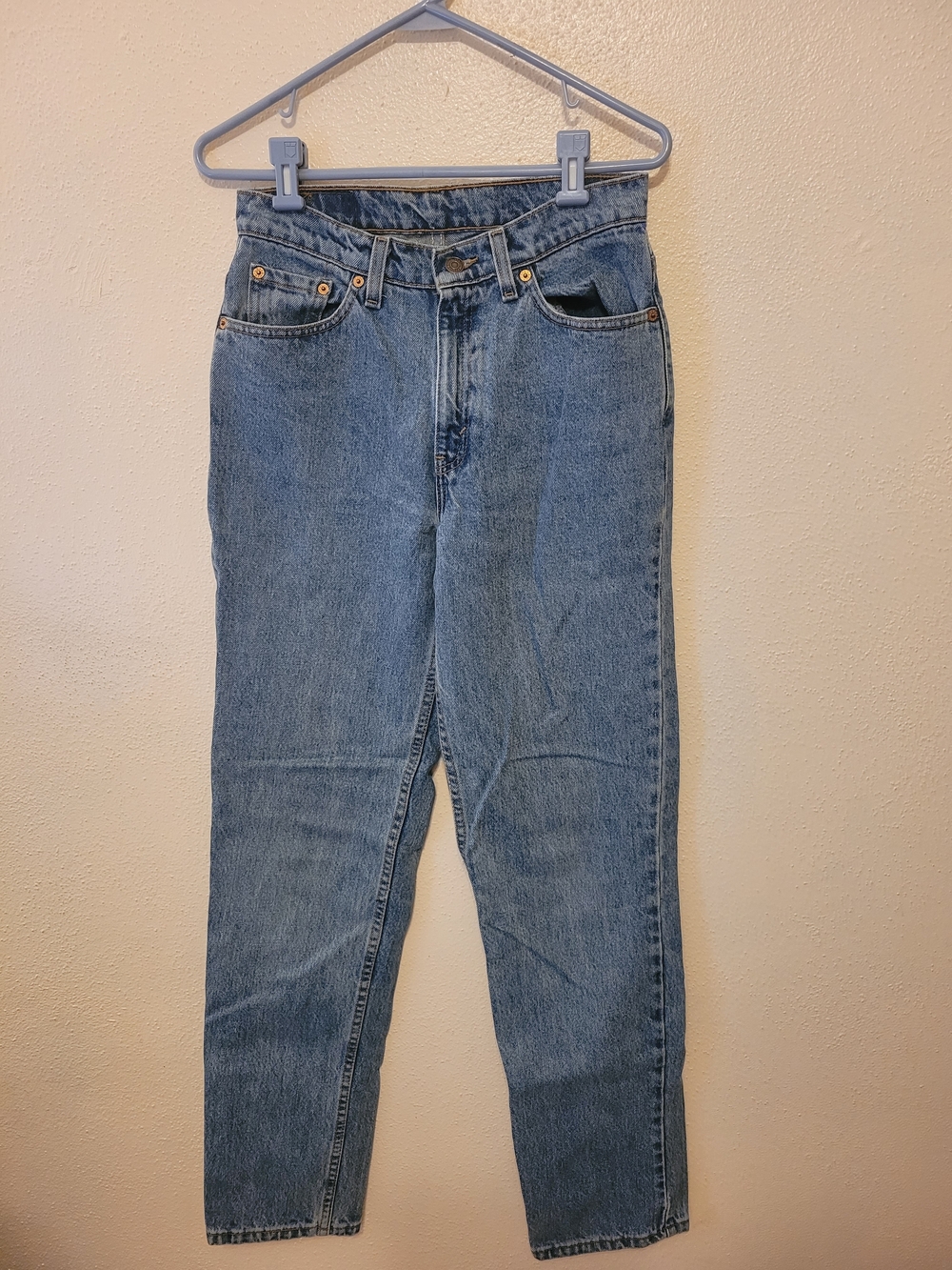 Vintage Levi’s 512 Jeans Women’s 8 Long Made USA High Rise Straight Leg 90s